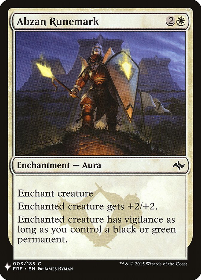 Abzan Runemark [Mystery Booster] 