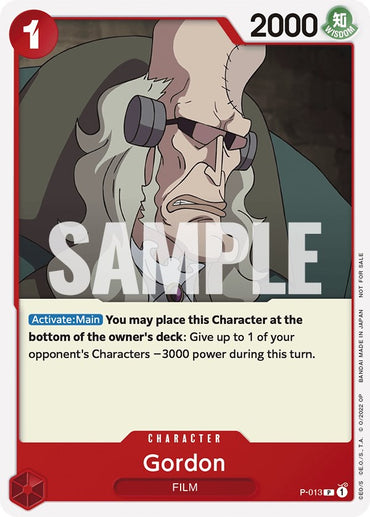 Gordon (One Piece Film Red) [One Piece Promotion Cards] 