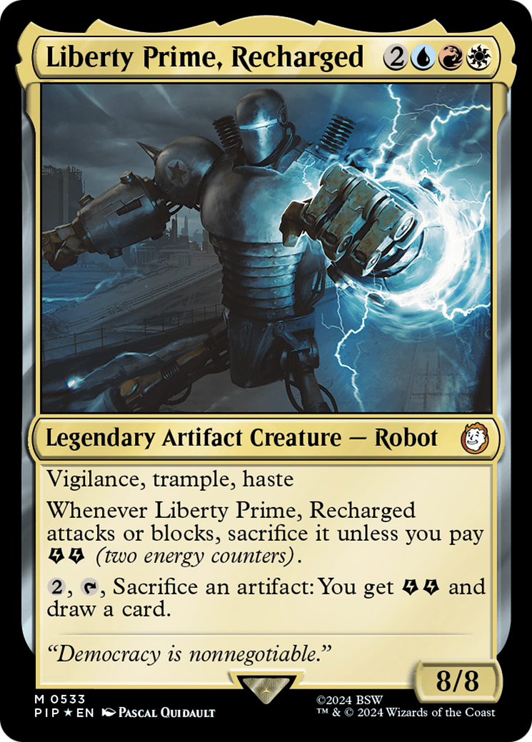 Liberty Prime, Recharged (Surge Foil) [Fallout] 