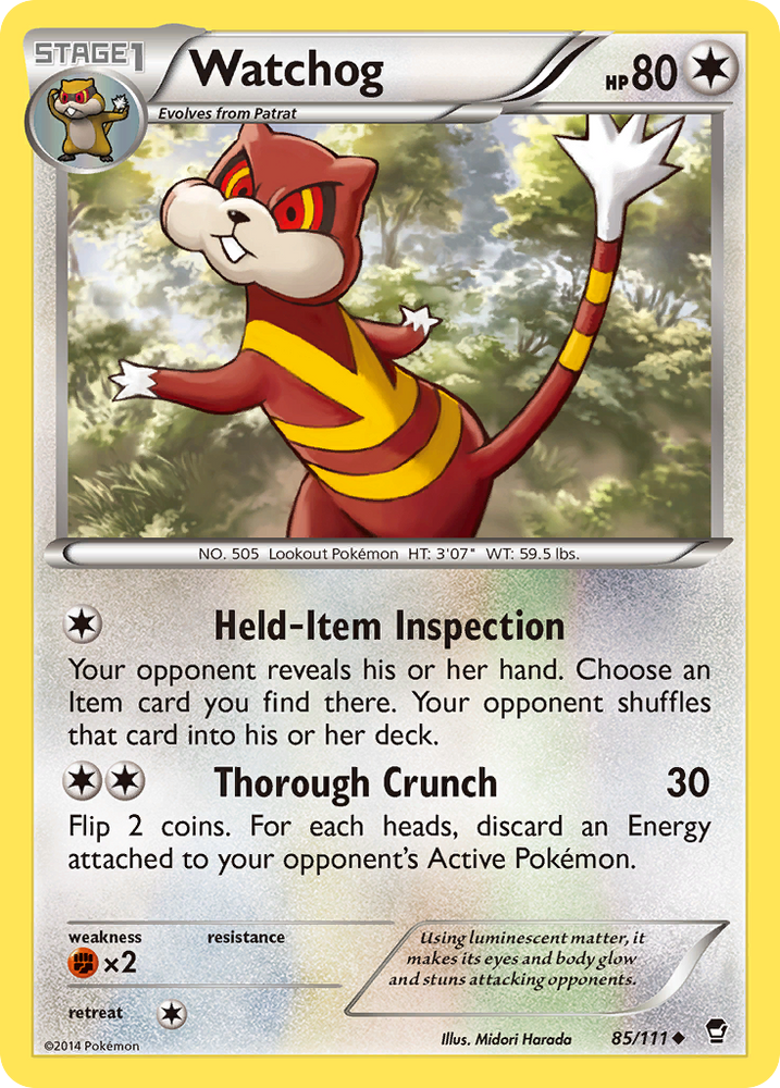Watchog (85/111) [XY: Furious Fists] 