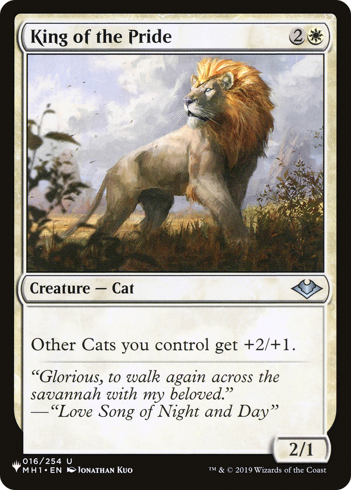 King of the Pride [The List] 