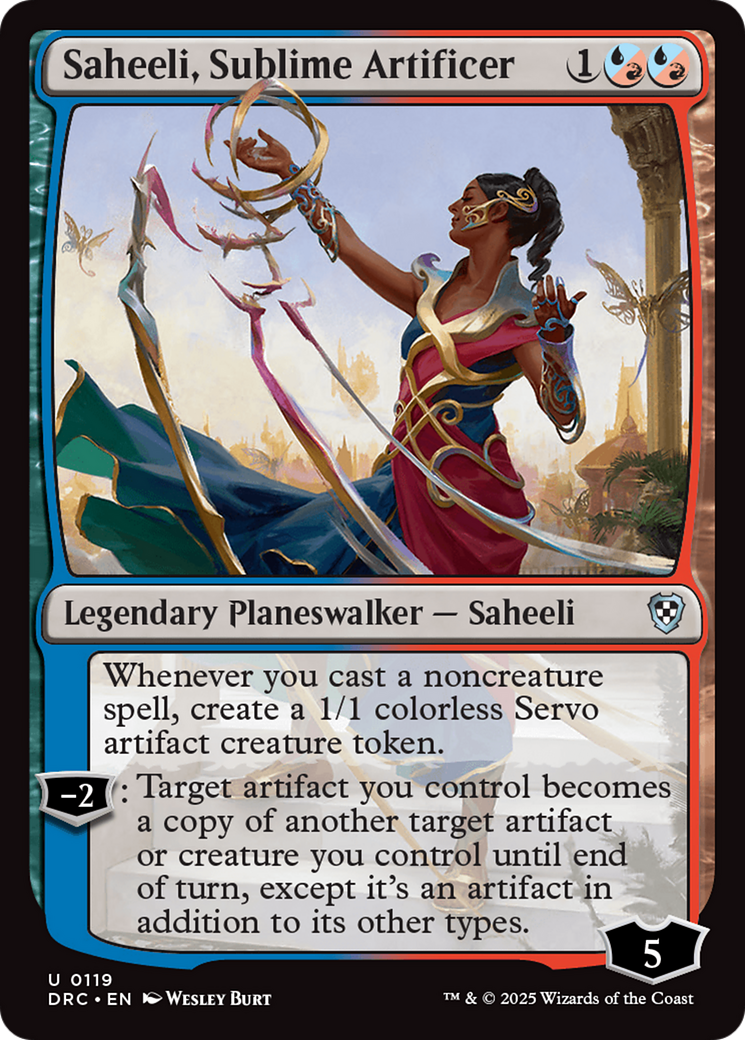 Saheeli, Sublime Artificer [Aetherdrift Commander]