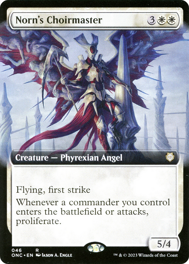 Norn's Choirmaster (Extended Art) [Phyrexia: All Will Be One Commander] 