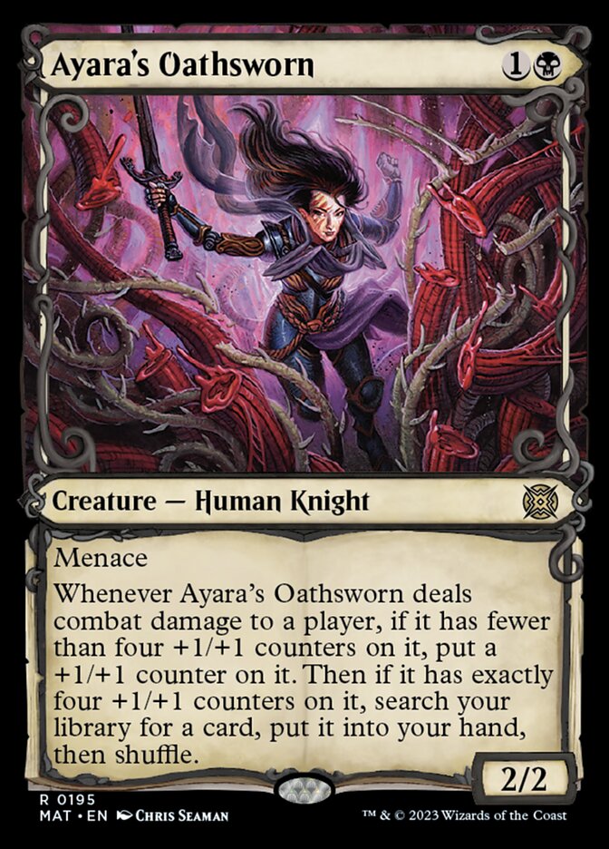 Ayara's Oathsworn (Showcase Halo Foil) [March of the Machine: The Aftermath] 