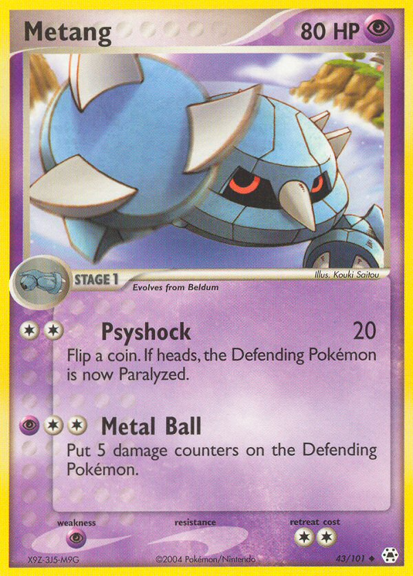 Metang (43/101) [EX: Hidden Legends] 