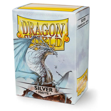 Dragon Shield: Standard 100ct Sleeves - Silver (Matte) 