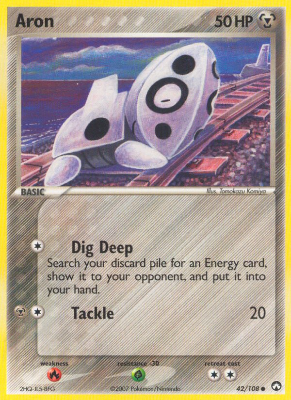 Aron (42/108) [EX: Power Keepers] 