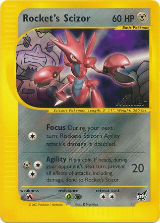 Rocket's Scizor (4) (Winner) [Best of Promos] 