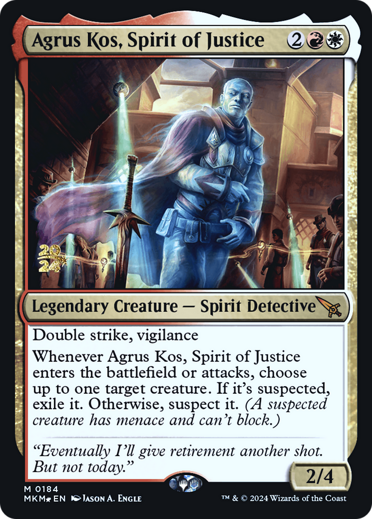 Agrus Kos, Spirit of Justice [Murders at Karlov Manor Prerelease Promos] 