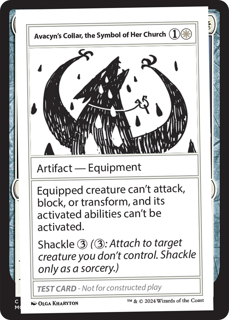 Avacyn's Necklace, the Symbol of Her Church [Mystery Booster 2 Playtest Cards] 