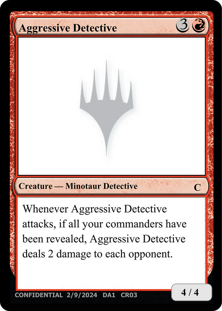 Aggressive Detective [Unknown Event]