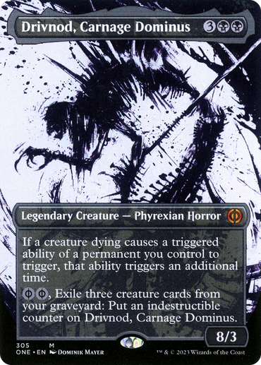 Drivnod, Carnage Dominus (Borderless Ichor) [Phyrexia: All Will Be One] 