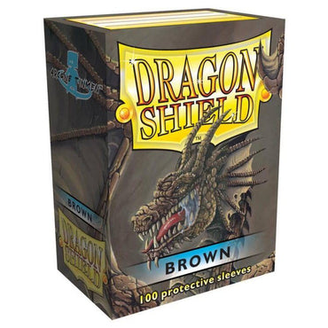 Dragon Shield: Standard 100ct Sleeves - Brown (Classic) (Older Box Art) 