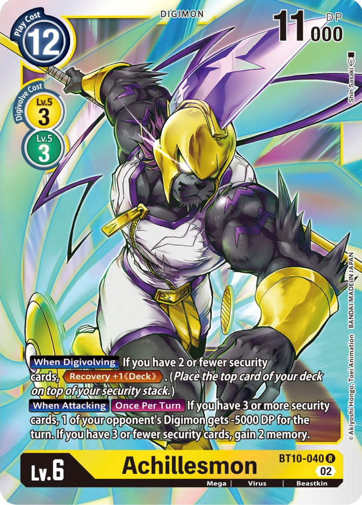 Achillesmon [BT10-040] [Xros Encounter] 