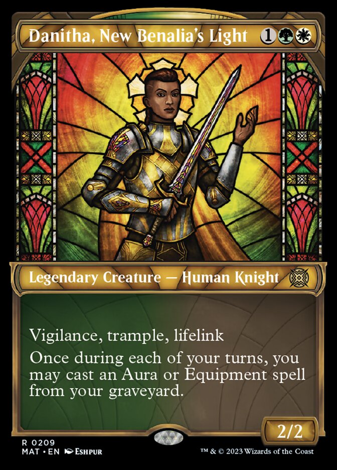 Danitha, New Benalia's Light (Showcase Halo Foil) [March of the Machine: The Aftermath] 