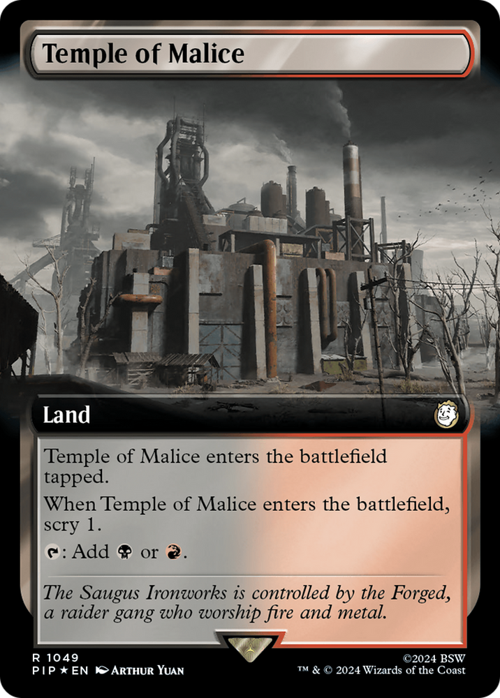 Temple of Malice (Extended Art) (Surge Foil) [Fallout] 