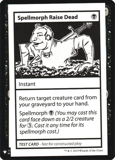 Spellmorph Raise Dead [Mystery Booster Playtest Cards] 