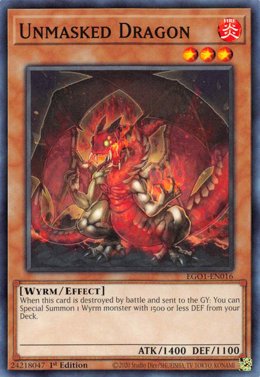 Unmasked Dragon [EGO1-EN016] Common 