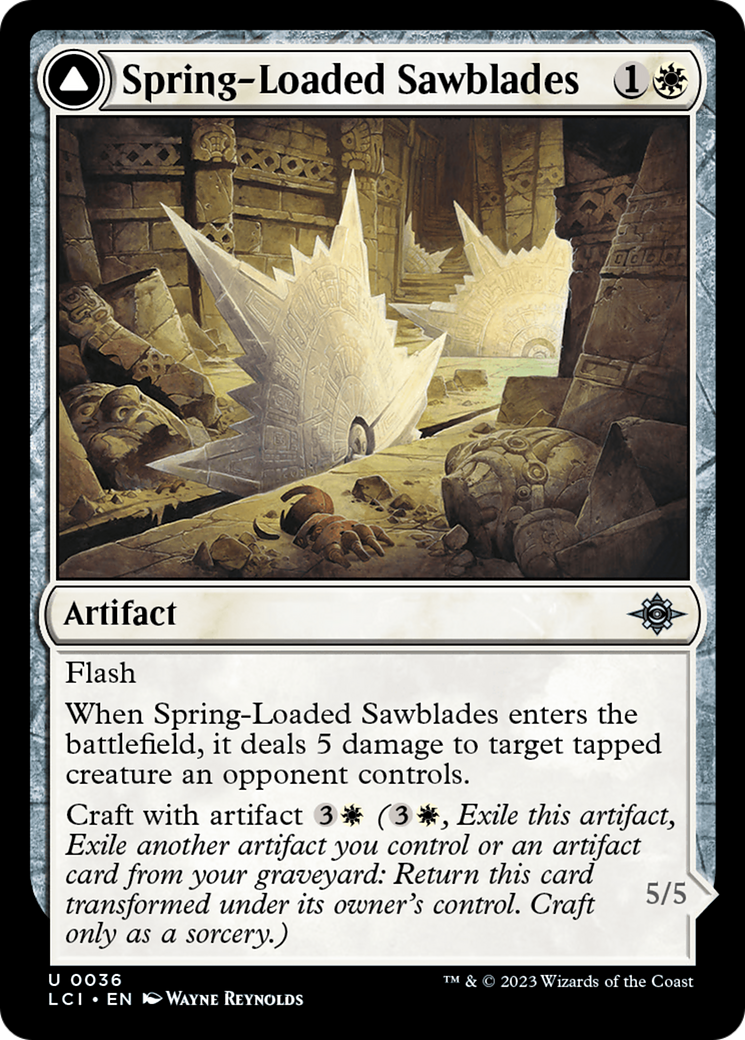 Spring-Loaded Sawblades // Bladewheel Chariot [The Lost Caverns of Ixalan] 