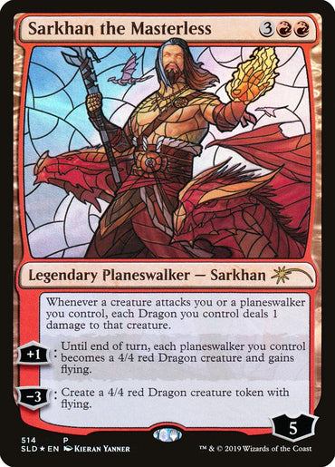 Sarkhan the Masterless (Stained Glass) [Secret Lair Drop Promos] 