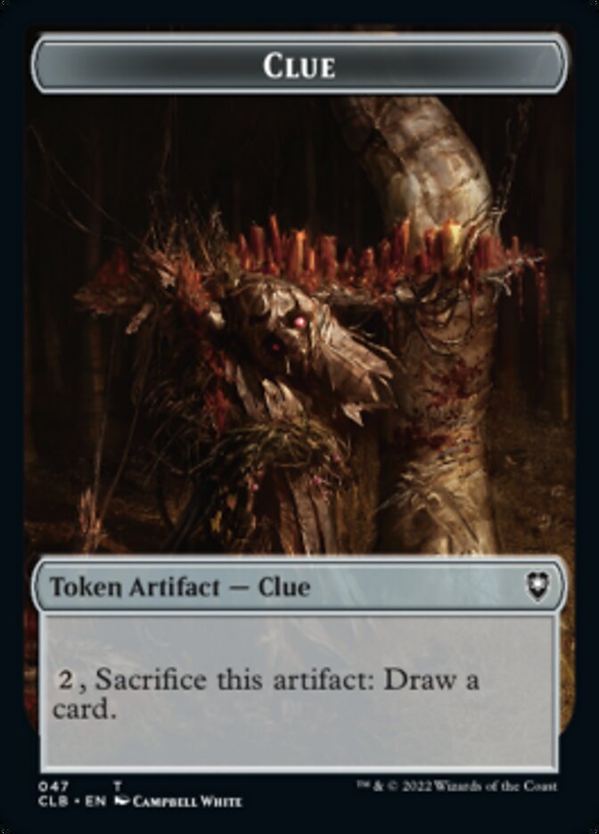 Shapeshifter (022) // Clue Double-Sided Token [Commander Legends: Battle for Baldur's Gate Tokens] 
