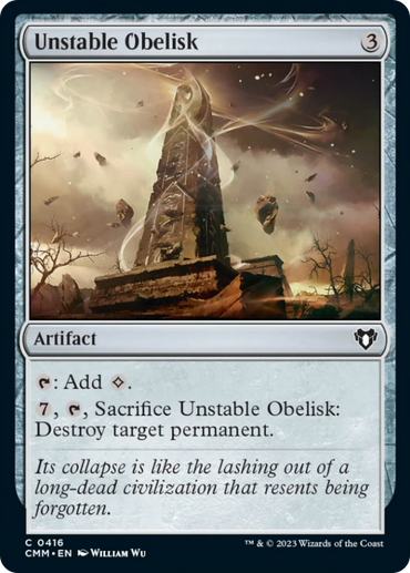 Unstable Obelisk [Commander Masters] 