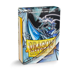 Dragon Shield: Japanese Size 60ct Sleeves - Clear (Matte) 