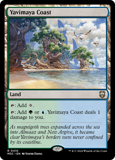 Yavimaya Coast (Ripple Foil) [Modern Horizons 3 Commander] 