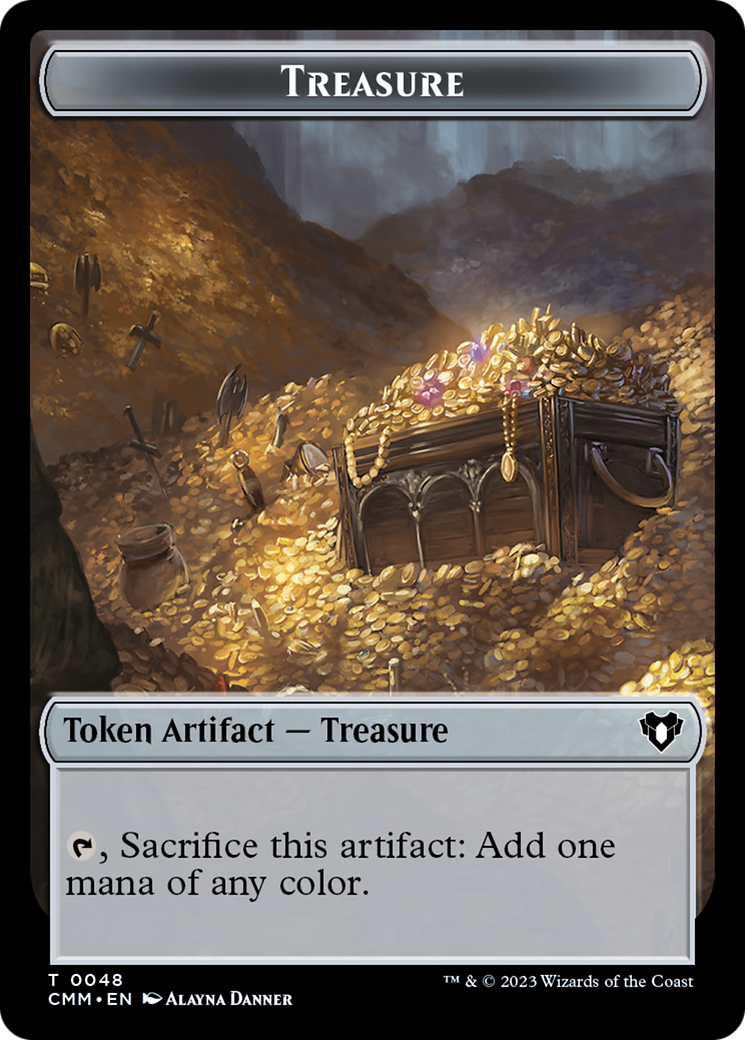 Treasure // Ogre Double-Sided Token [Commander Masters Tokens] 