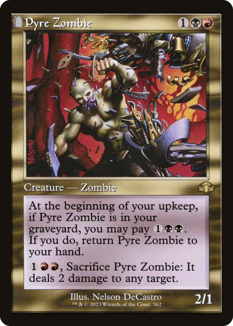 Pyre Zombie (Retro) [Dominaria Remastered] 