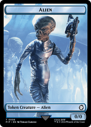 Alien // Clue Double-Sided Token [Fallout Tokens] 