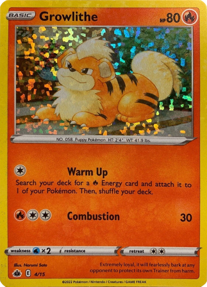 Growlithe (4/15) [McDonald's Promos: Match Battle] 