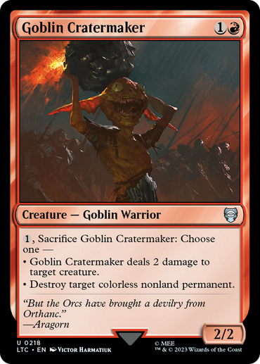 Goblin Cratermaker [The Lord of the Rings: Tales of Middle-Earth Commander] 