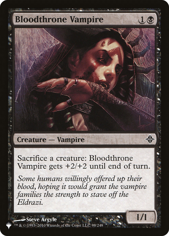 Bloodthrone Vampire [The List Reprints] 