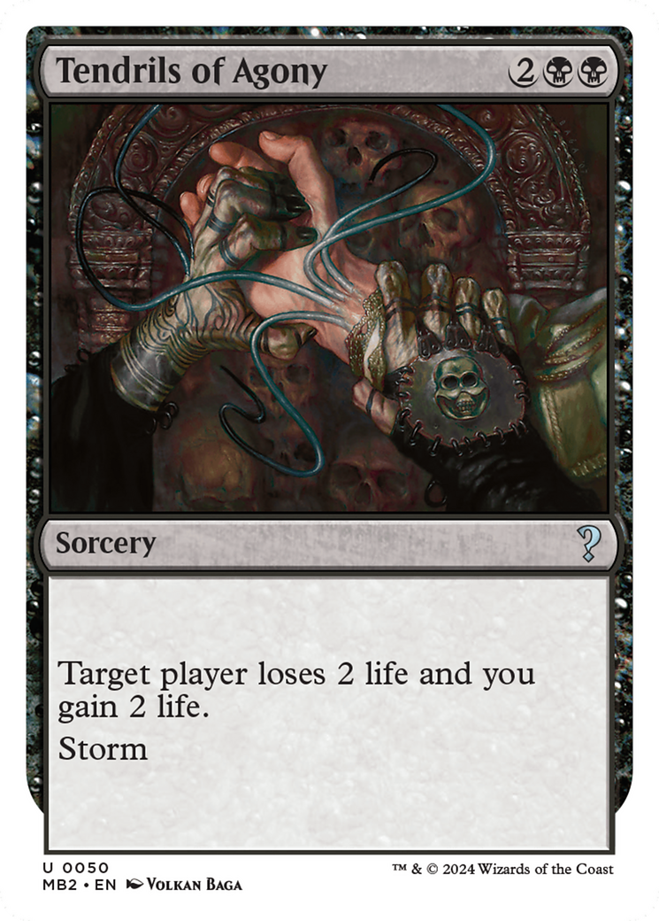 Tendrils of Agony (White Border) [Mystery Booster 2] 