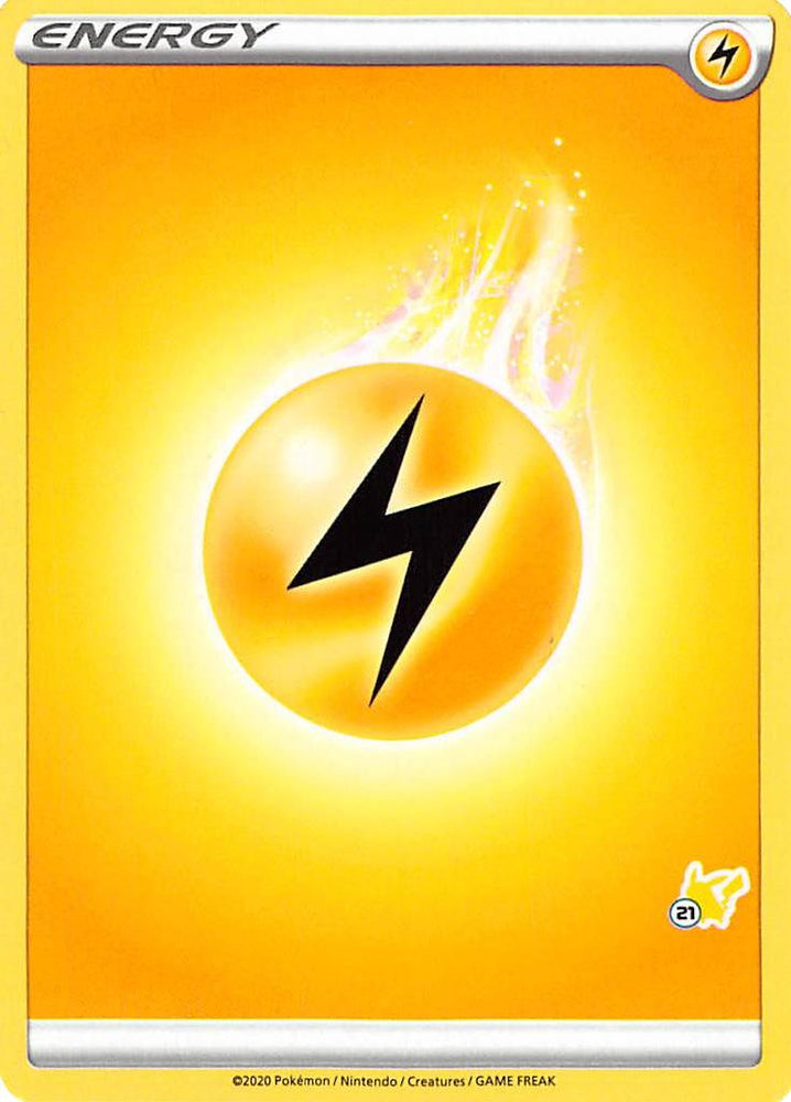 Lightning Energy (Pikachu Stamp #21) [Battle Academy 2022] 