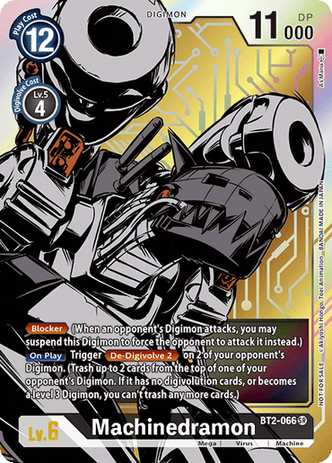 Machinedramon [BT2-066] (Alternate Art) [Release Special Booster Ver.1.0] 