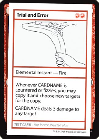 Trial and Error (2021 Edition) [Mystery Booster Playtest Cards] 