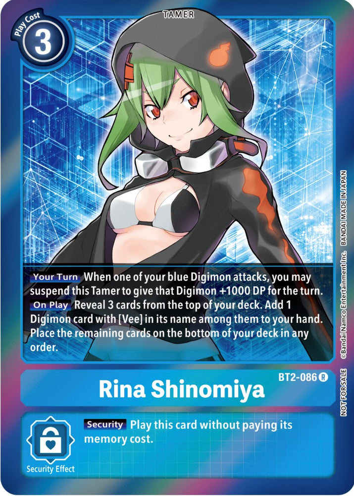 Rina Shinomiya [BT2-086] (Event Pack 4) [Release Special Booster Promos] 