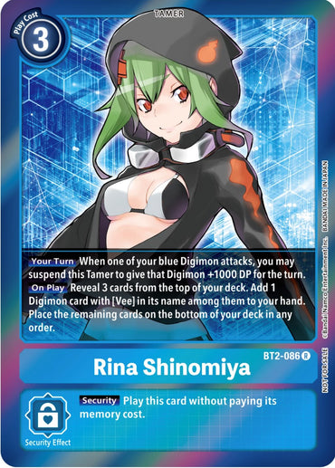 Rina Shinomiya [BT2-086] (Event Pack 4) [Release Special Booster Promos] 
