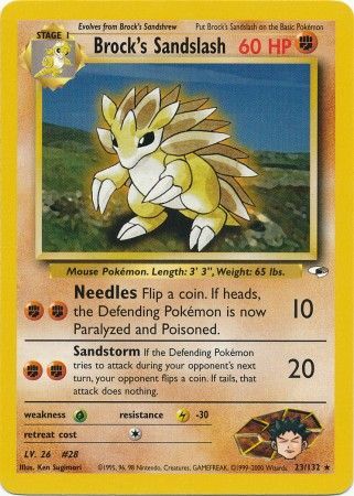 Brock's Sandslash (23/132) [Gym Heroes Unlimited] 