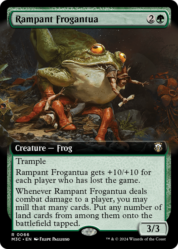 Rampant Frogantua (Extended Art) [Modern Horizons 3 Commander] 