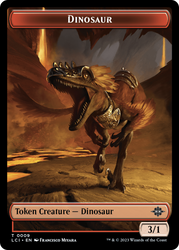 Map // Dinosaur (0009) Double-Sided Token [The Lost Caverns of Ixalan Tokens] 