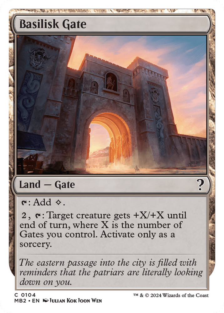 Basilisk Gate (White Border) [Mystery Booster 2] 