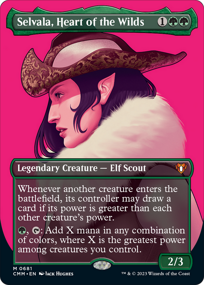 Selvala, Heart of the Wilds (Borderless Profile) [Commander Masters] 