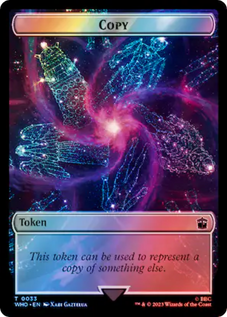 Copy // Mutant Double-Sided Token (Surge Foil) [Doctor Who Tokens] 