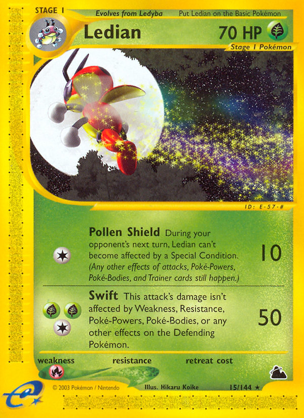 Ledian (15/144) [Skyridge] 