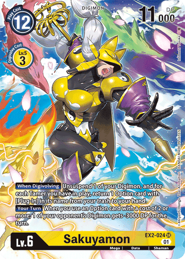 Sakuyamon [EX2-024] (Alternate Art) [Digital Hazard] 