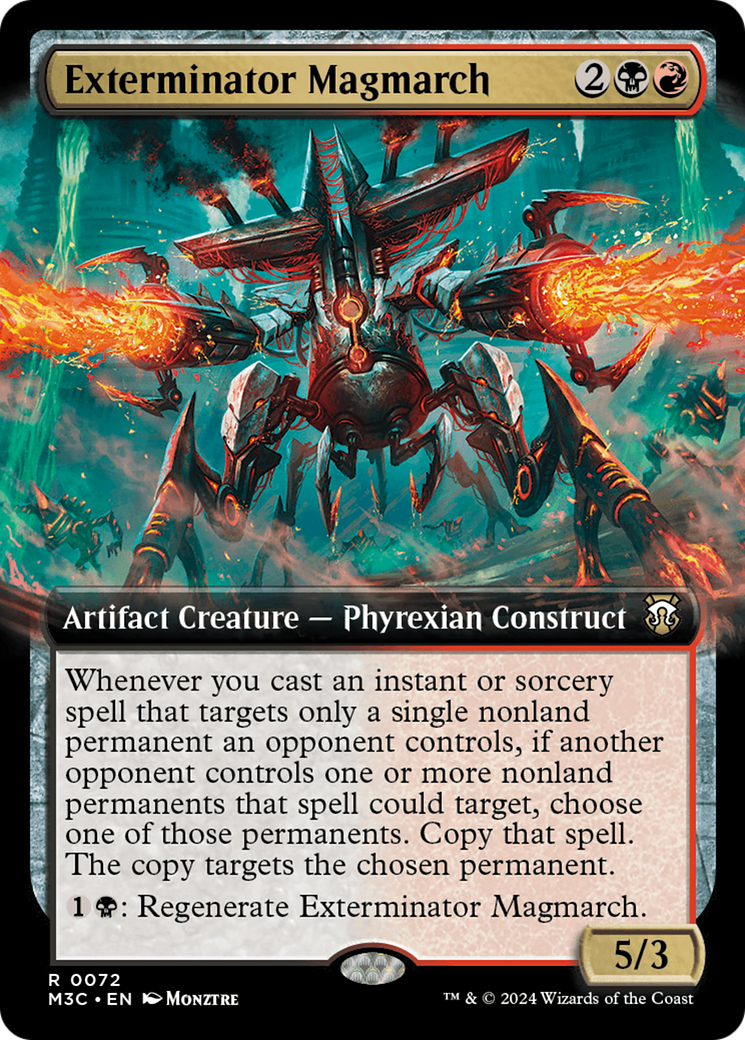 Exterminator Magmarch (Extended Art) (Ripple Foil) [Modern Horizons 3 Commander] 