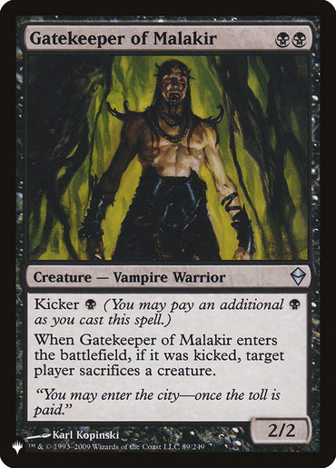 Gatekeeper of Malakir [The List] 